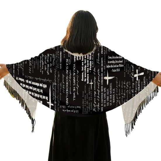 Damen Gebetsschal Weich Bequem Spirituelles Design Religiös Passend Christlicher Gebetsschal Gebetstuch Meditation Glaube