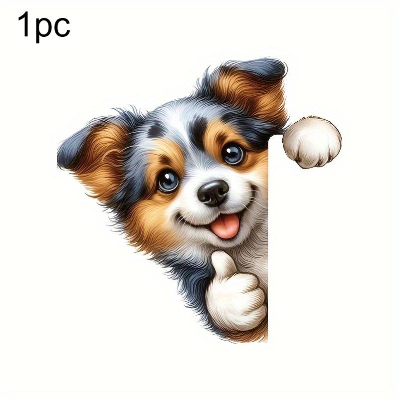 

1pc Cute Puppy Light Switch Sticker Self-Adhesive Plastic Single-Use Square Toilet Seat Embellishment Home Decor Switch Cover