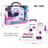 Sewing Machine Toys, Portable Battery Powered Sewing Machine with Measuring Tape and Fabric, Gifts for Kids not Include Battery