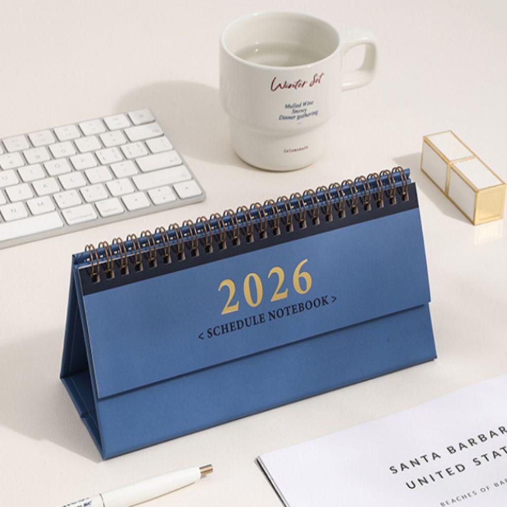 Checklist 2026 Desk Calendar Mini Flip Desktop Calendar Schedule Calendars School Stationery