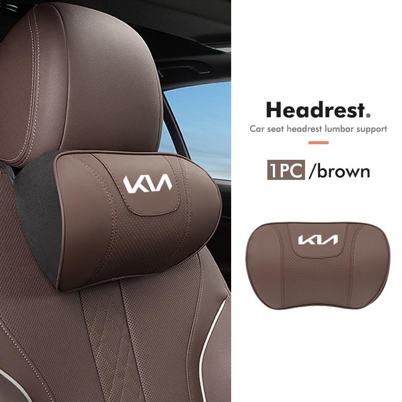 AANM1 Car Headrest Neck Rest Cushion Breathable Memory Lumbar Supports For KIA Rio K5 K2 Sportage Ceed Sorento Picanto Stinger Soul