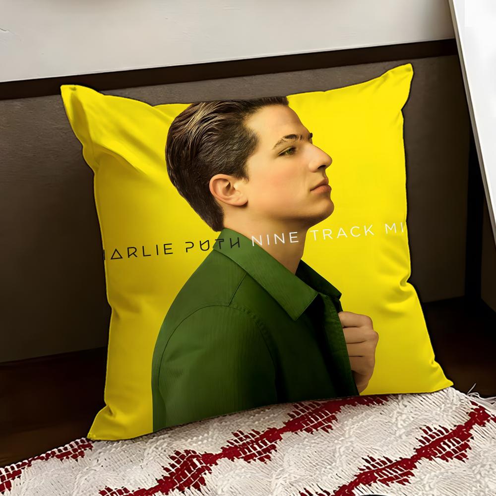 

Singer CCharlie Puth Cushion Cover Reversible Soft Durable Pillow Cover Home Car MultiScene Use for Daily Comfort 30X30cm
