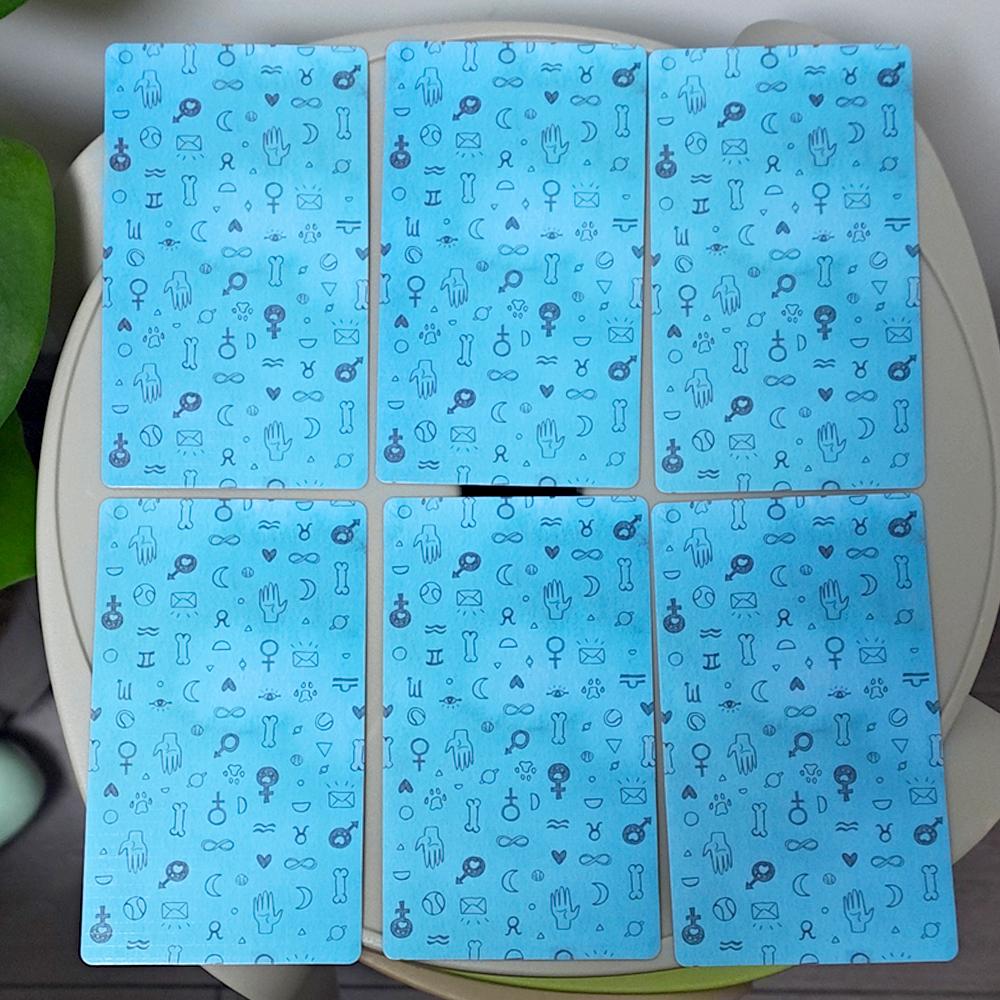 12*7cm Dog Tarot Deck In Rigid Box, 78 Pcs Cards Inspired By Wise Companion Printed On 350GSM Double-embossed Cardstock