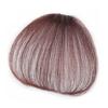 Hand Woven Oblique Bangs Human Hair Wig and Air Bangs Simulation Scalp Hair Toupee One-piece Hair Extension Black