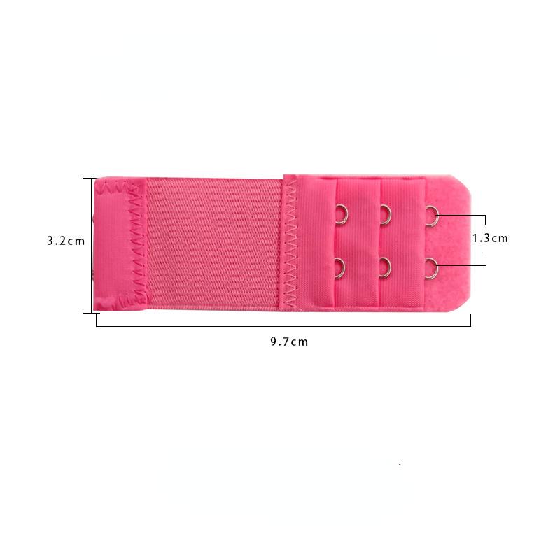 1Pc Adjustable Elastic Bra Extension Strap Hook Clasp Expander Bra Extender 3 Rows 2 Hooks Belt Buckle Underwear Accessories