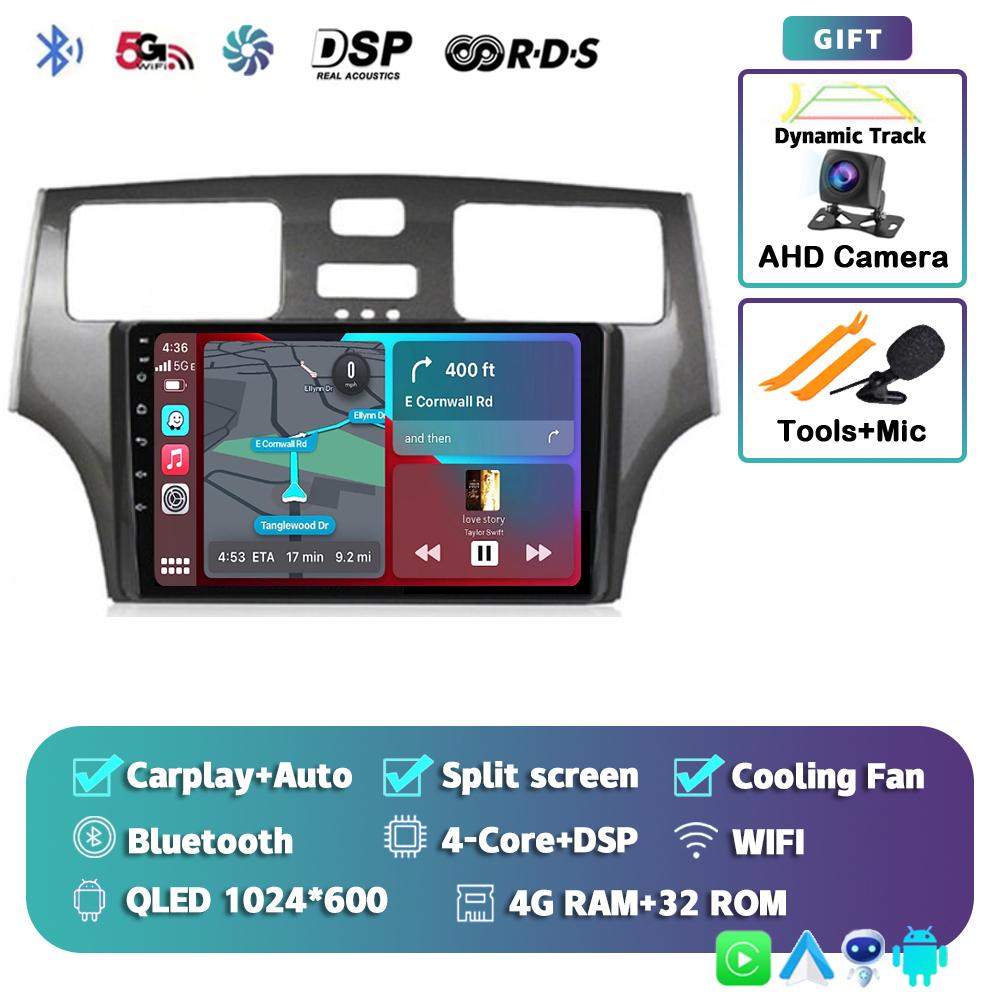 Radio samochodowe Android 14 Carplay Auto dla Lexus ES300 ES330 XV30 ES250 2001 2002 2003 2004 2005 2006 Odtwarzacz multimedialny Stereo 4G DSP
