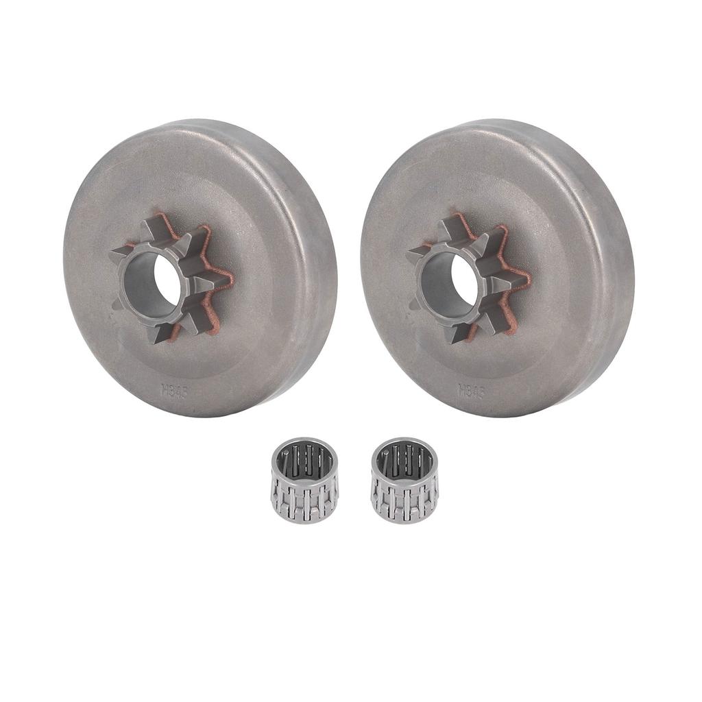 Tronçonneuse 7 Dents Tambour d'Embrayage Kit Roulement à Aiguilles Pignon Accessoires pour Husqvarna 350 340 345 445