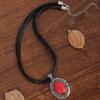 BLINGBAY Women's Pendant Necklace Bohemian Retro Ethnic Style Turquoise Necklace Female Personality Geometric Pendant Necklace Girl Birthday Gift