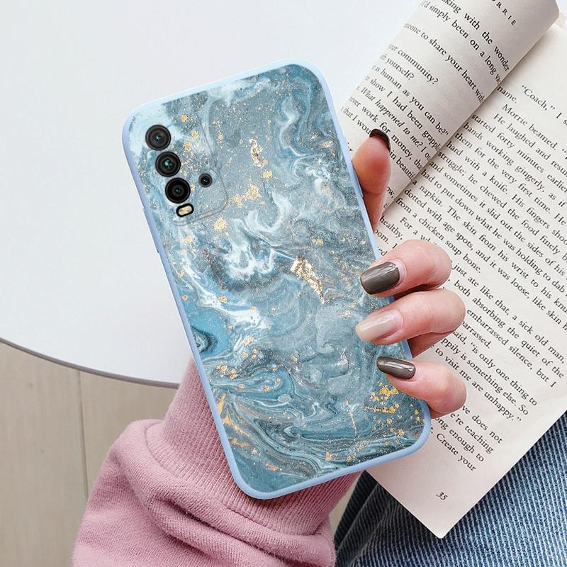 Housse Marbre Mode Pour Redmi 9T Coques Protectrices Souples Silicone Coque Pare-chocs Fundas Pour Xiaomi Redmi 9T Redmi9T 9 T Coque Mignonne