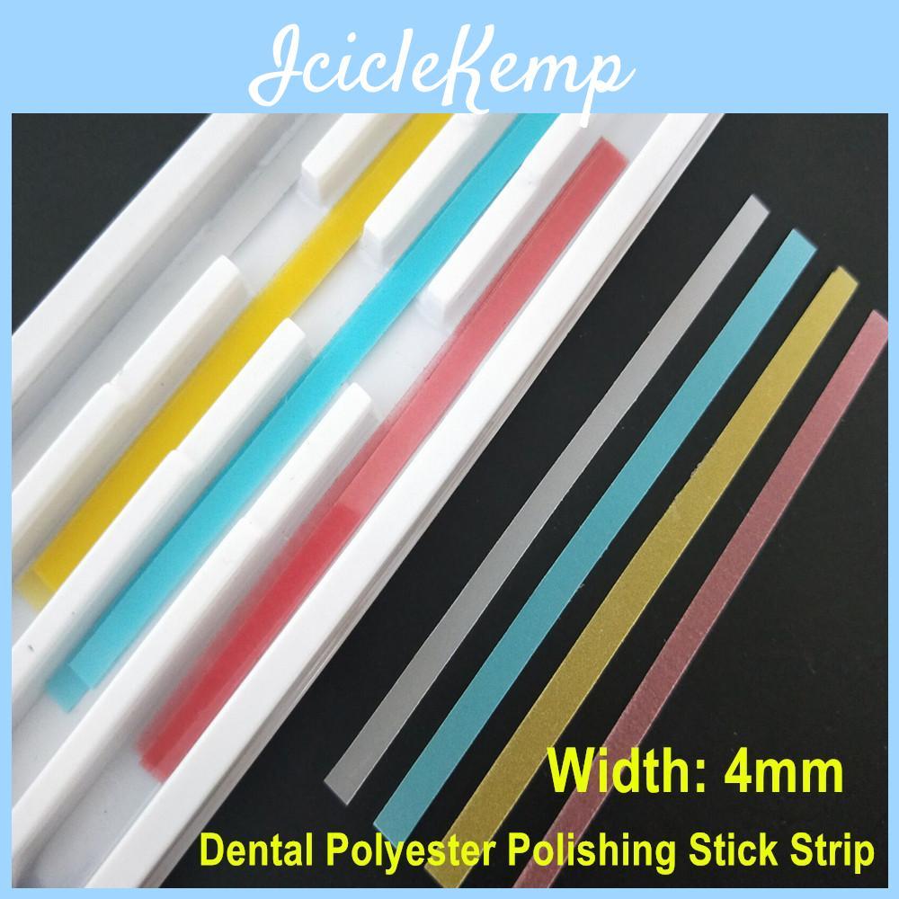 Polishing Dental Polyester 4mm Width Stick Strip With Single Side Polishing Side Polystrips Whitening Materials