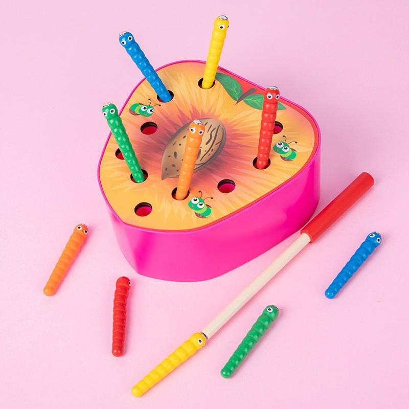 Children's Fun Early Education Puzzle Hand-eye Coordination Magnetic Insect-catching Parent-child Interactive Toys