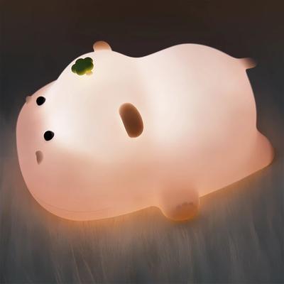 LED-Nachtlichter Wächter-Kätzchen Silikon-Nachtlampe USB-wiederaufladbar Dimmbare LED-Lampe Timer Nachttisch Zimmerdekoration Nachtlicht Geschenk