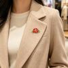 Decorative Brooch Enamel Flower Design Zinc Alloy Brooch Pin Clothing Bags Suit Lapel Badge Versatile