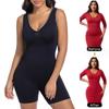 Shapewear für Damen Bauchkontrolle Nahtloser Body Po-Lifter Ganzkörperformer Nahtloser ärmelloser V-Ausschnitt Leotard Tanktops