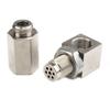 Mini Catalytic Converter 90 Degree CEL Check Engine Light O2 Oxygen Sensor Spacer Adapter Universal