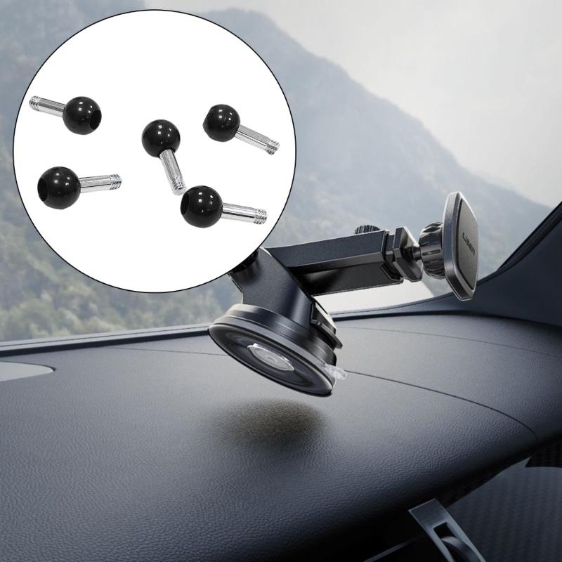 5Pcs 1/4in to 17mm Ball Head 1/4in Screw Ball Mount Adapter Action Camera Bracket Adapter Ball Head Adapter