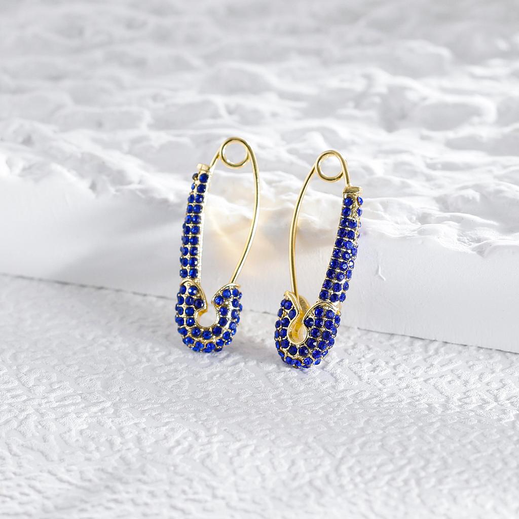 Elegant Colorful Geometric Rhinestone Earrings Perfect For Outfit Any