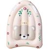 Portable Bodyboard with Handles Swimming Floating Mat PVC Folding Beach Surfboard for Kids Summer Water Fun Play