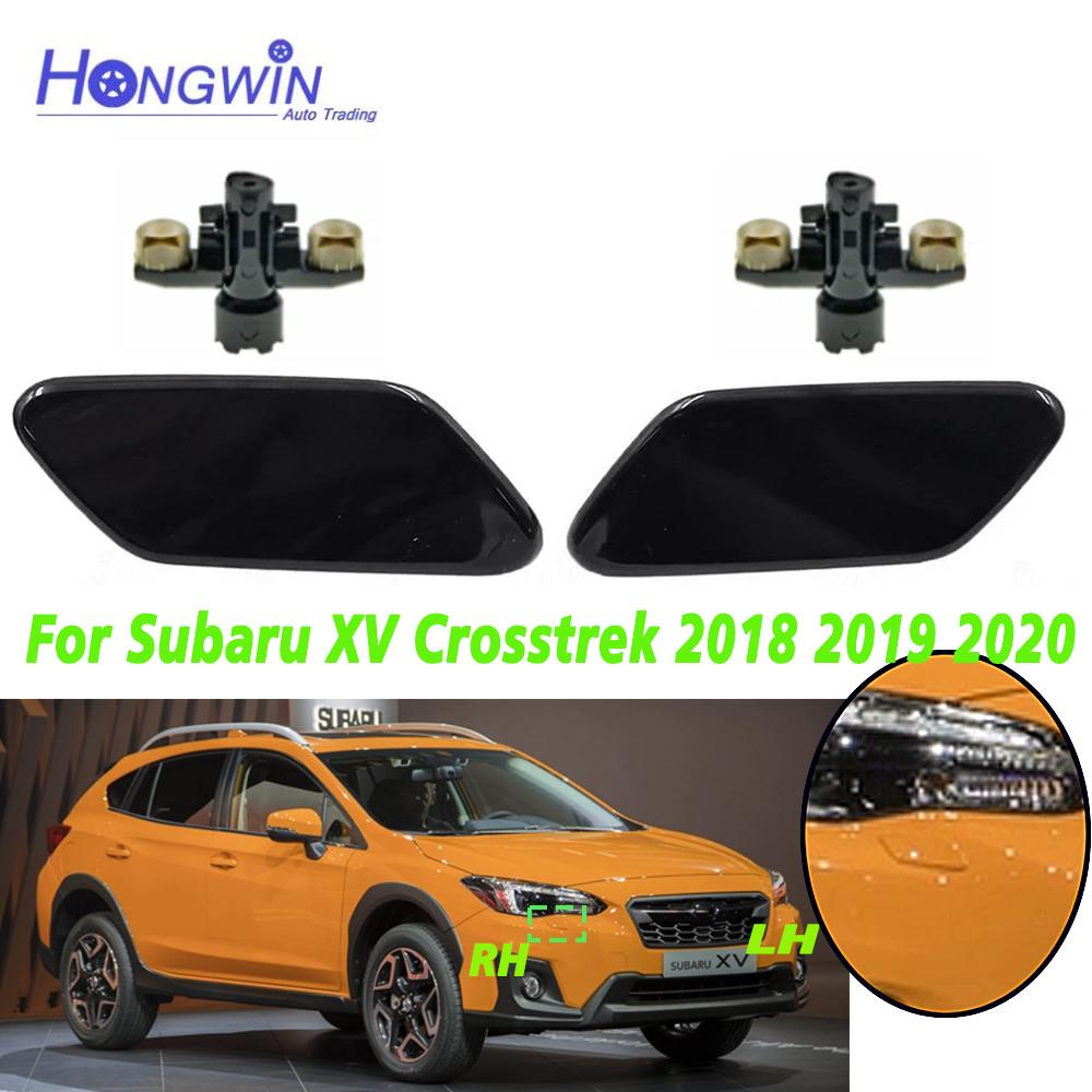 For Subaru XV Crosstrek 2018 Front Headlight Washer Nozzle Cover Headlamp Water Spray Jet Cap 86636-FL050 86636-FL040