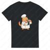 Sushi Cute Cat Unisex Adult Cotton TShirt Adorable Chef Kitten Funny Japanese Food Aesthetic Oneck Printed Tops Holiday Tee
