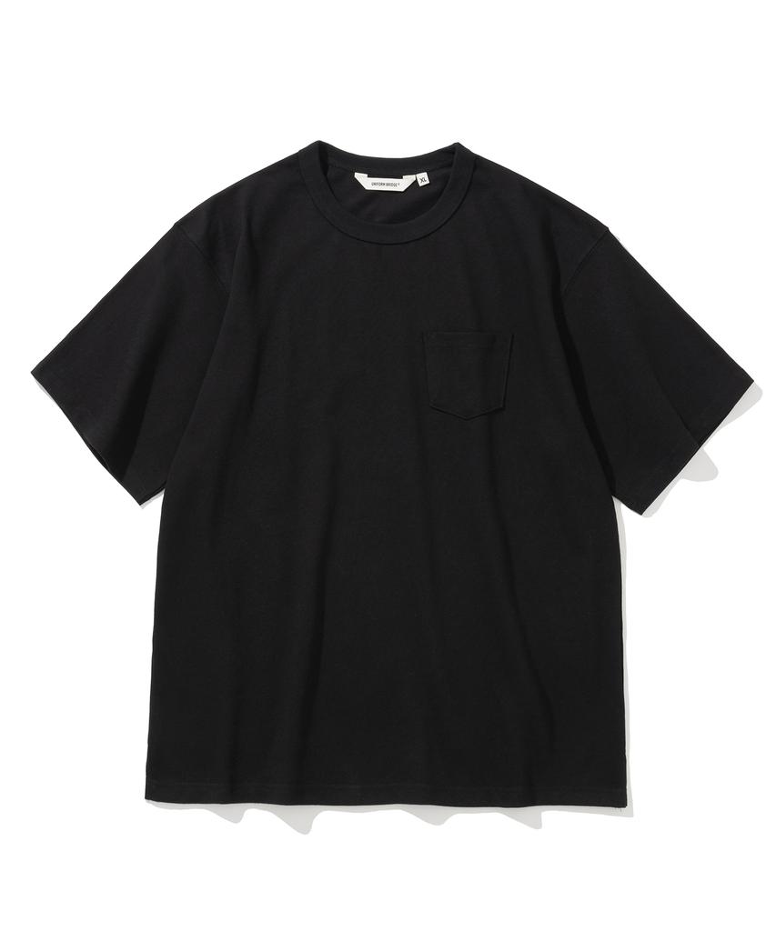 UNIFORM BRIDGE Heavyweight Pocket Tee Black