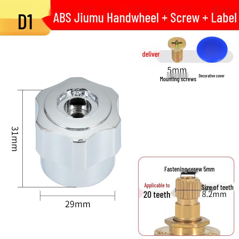 Universal Single Cold Faucet Handle & Angle Valve Set for Kitchen/Bathroom