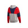 Adidas Originals Hoody Colorblock Sweatshirts Men's Gray Red Blue Hooded Moderate Regular (Unisex) Sweatshirts FM2207
