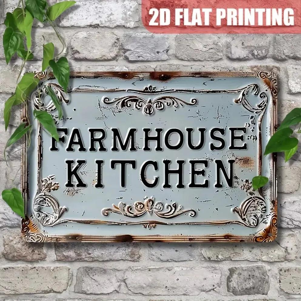 2D Flat Print Farmhouse Decor – Multipurpose Hanging for Outdoor & Kitchens