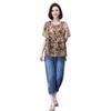 Women's Summer 2025 Casual Suit: Short Sleeve Fashionable Two-Piece Jeans Set for Middle-Aged Moms