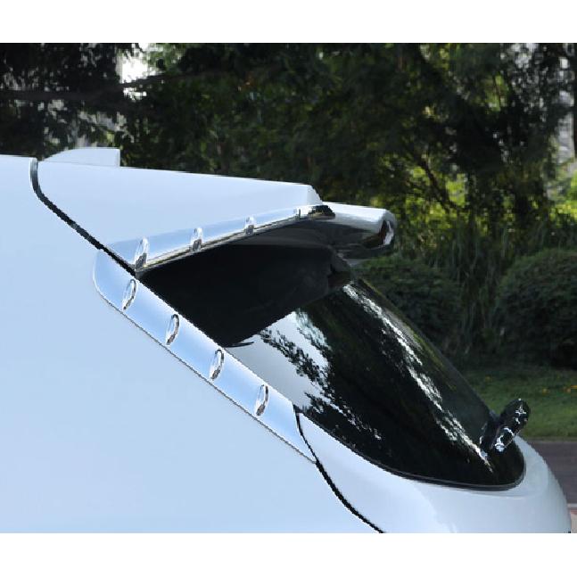 For - Toyota Highlander ABS Chrome Rear Window Spoiler Side Cover Trim