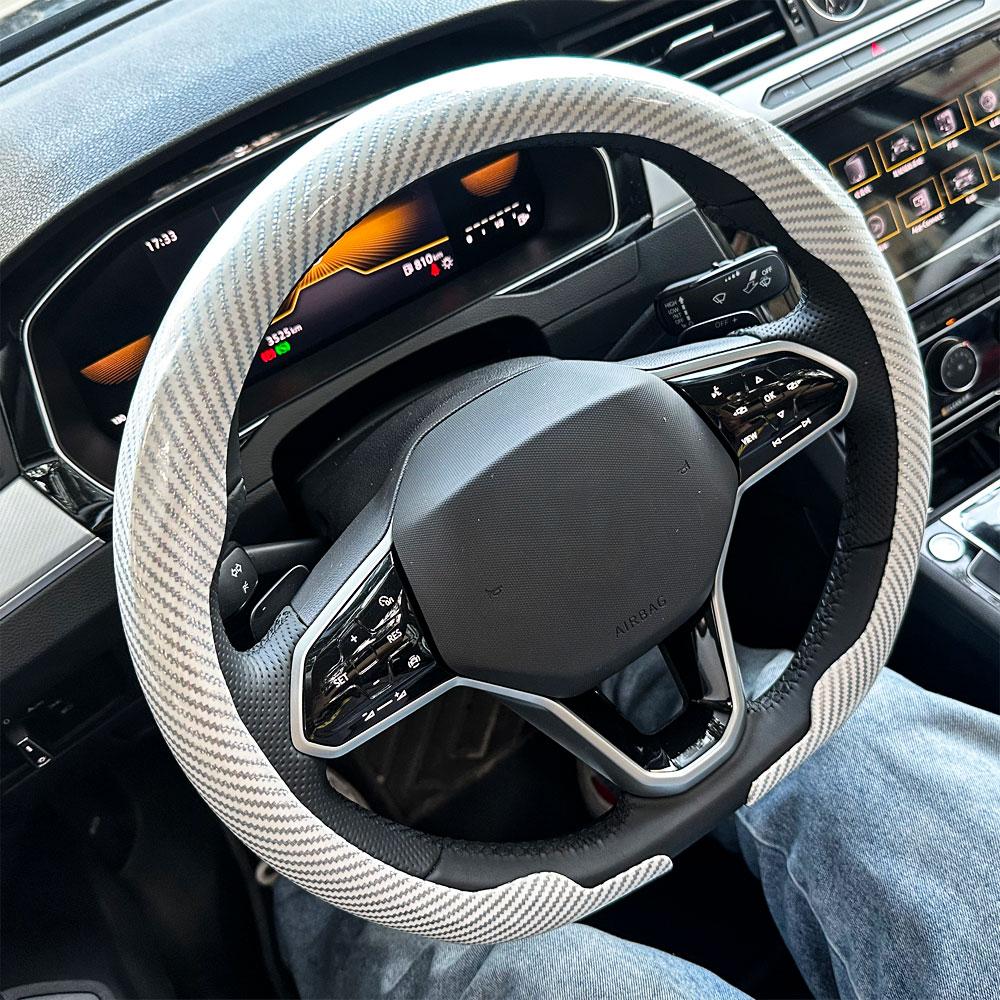 For Kia Ultra-Thin Breathable Leather Steering Wheel Cover For Ceed Picanto Sportage Ev3 Rio Cerato Stonic Niro Morning Sorento