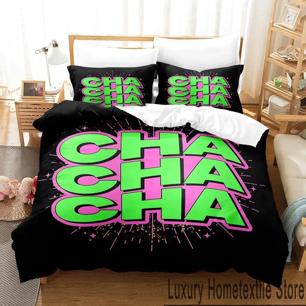 Kärijä Cha Cha Cha karija Beding Set Young Boys Young Girls Twin Quen King-Sized Dimensionsd Dimensions Soft Duvet Cover Pilowcase Bed boys Adult 135*200cm Eu-Single