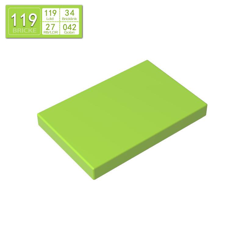 

BRICKE Zhuan Ke 2x3 Smooth Panel, Compatible with Lego 26603, MOC DIY Building Blocks. 50g (approx. 68 pcs)
