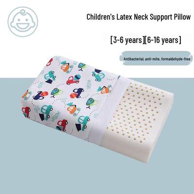 Kids' All-Season Breathable Natural Latex Pillow for Ages 3-16