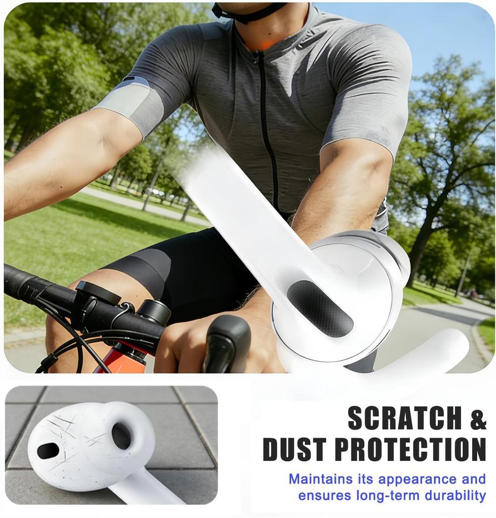 Anti-Slip Ear Hooks,1-2 Pairs black or white Anti-Lost Grips, Secure Earbud Accessories for AirPods Pro 3rd Gen 2026