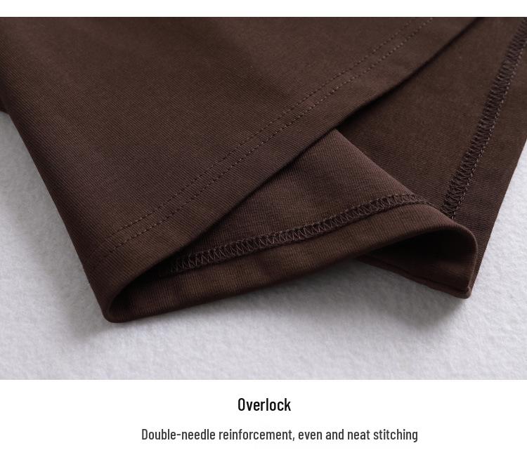 Women's Mid-Sleeve T-Shirt 2024 Korean Style Solid Color Base Layer Top Casual