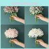 5 Heads Artificial Peony Silk Fake Flowers Hydrangea Bouquet For Elegant Wedding Party Decor**
