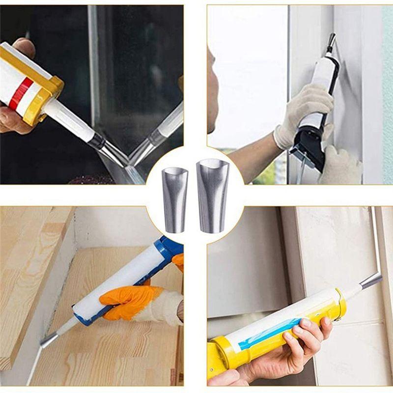 A20F-20 Pieces Of Sealant Nozzle Set Kitchen Bathroom Window Sealant Finishing Tool Can Be Reused.