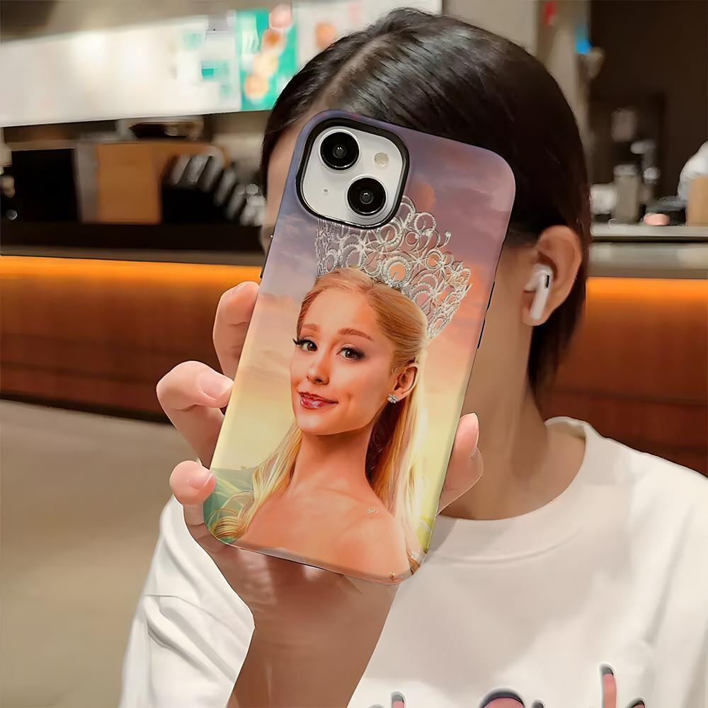 

W-Wicked Part One Movie G-Glinda Phone Case Hard PC For IPhone 16 Pro Max 16 15 14 Plus 13 12 11 Pro Two-in-one Glossy HD Cover iPhone16