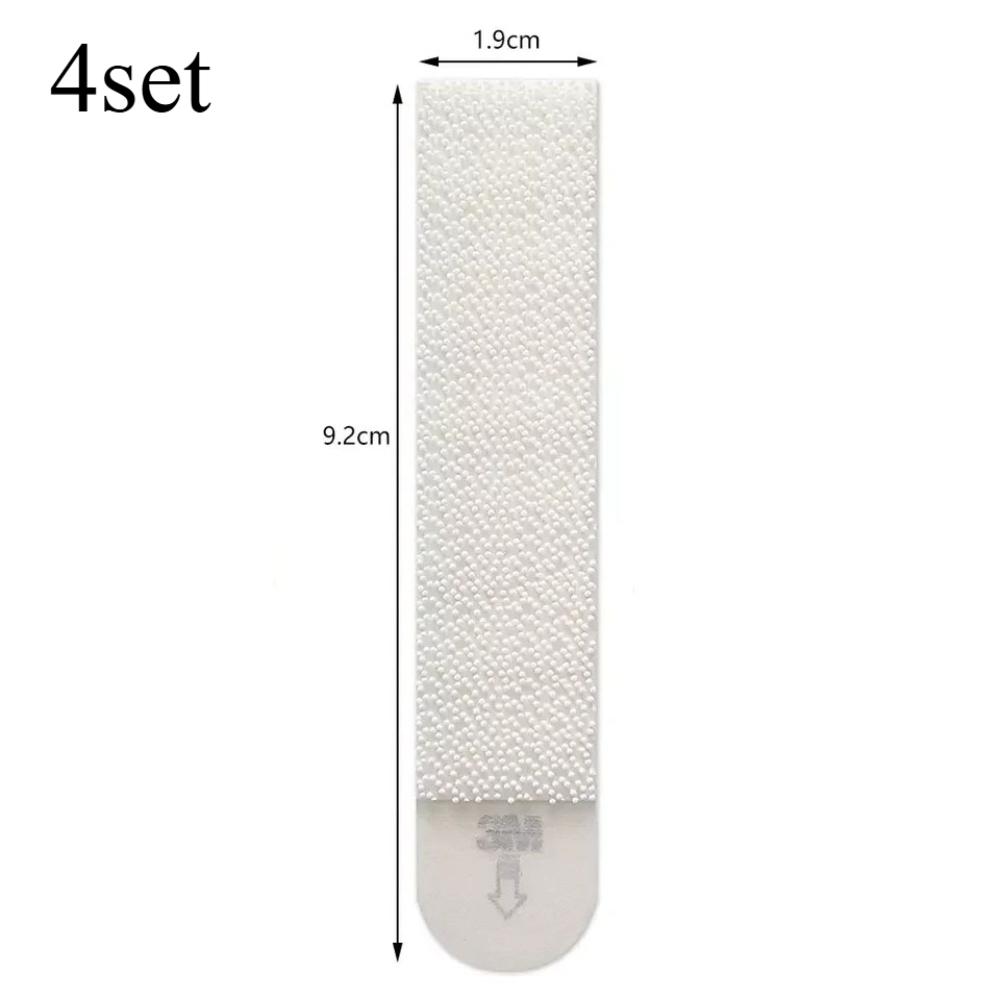 

Набор 4/8/12 шт. Съемная липучка Легко снимающийся клейкий крючок Самоклеящаяся Бесследная Волшебная Декоративная живопись Двусторонняя лента 9.2cm*1.9cm