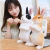Four Colors Simulation Animal Doll Long Ears Realistic Rabbit Plush Easter Christmas Halloween