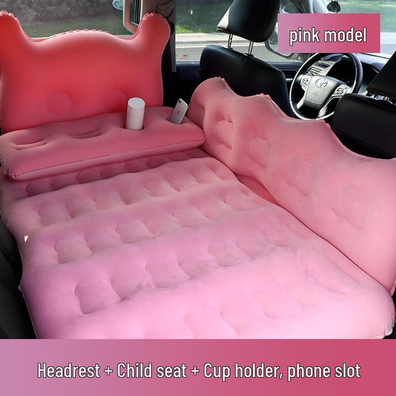 Thickened Car Inflatable Travel Mattress: Rear Seat Folding Bed for SUVs & Sedans