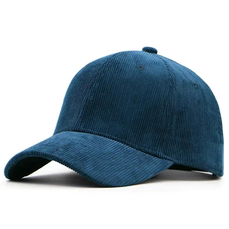 

Corduroy Baseball Caps Big Size 64cm Male Cotton Vintage Unisex Vintage Winter Hats Men Women Golf Hats Snapback Hat 58-60cm тёмно-синий