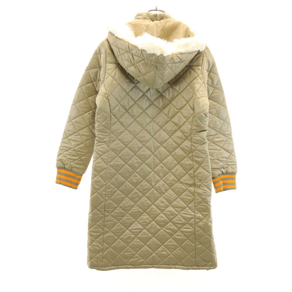 Unused Adidas Long Batting Coat OT Champagne Gold Quilting Women Used