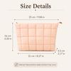 Puffer Makeup Bag Quilted Cosmetic Pouch Large Capacity Travel Organizer with Zipper Partition for Women Beauty Accessories