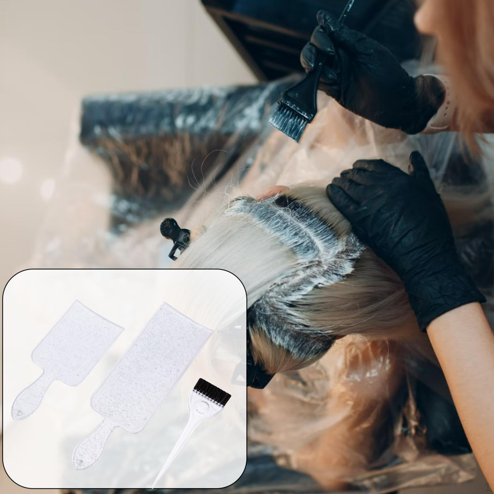 

Hair Coloring Comb Brush Kit ,Hair Baking Board ,Coloring ,Plastic for білий
