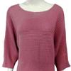 Women Tops Round Neck 3/4 Sleeve Solid Color Tee Shirt Loose Fit Knitting Blouse Stretchy Breathable Tops Streetwear