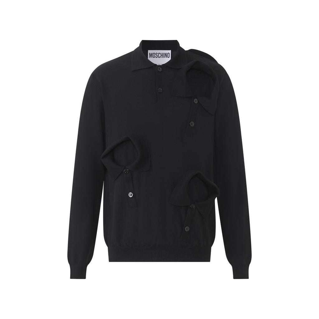 MOSCHINO Multi-Collar Wool Knit