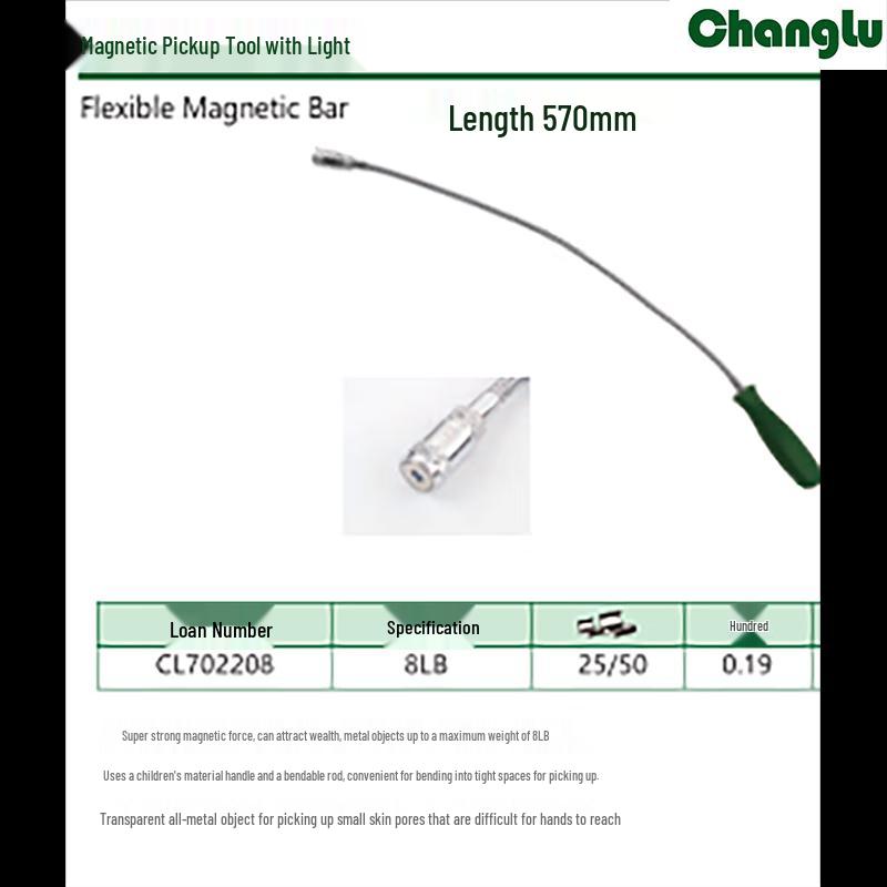 Telescopic Magnetic Pickup Tool with LED Light