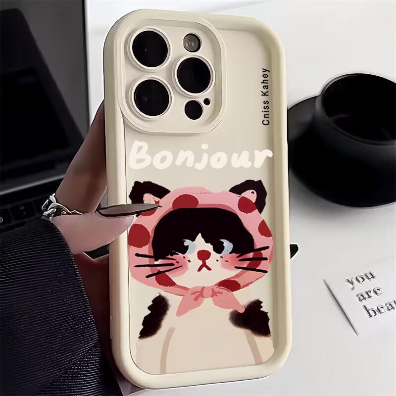 Sleep Cat Soft Phone Case For Samsung Galaxy S24 S23 S22 Ultra S21 FE A14 A52 A32 A33 A13 A53 A34 A54 A15 A35 A55 Silicone Cover